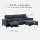 VIOLET 3 Seat Electric Recliner L-Shape Sofa L240-280 VIOLET 3 Seat Electric Recliner L-Shape Sofa L240-280